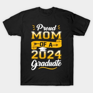 Proud Mom Of A Class Of 2024 Graduate Graduation Senior 2024 T-Shirt